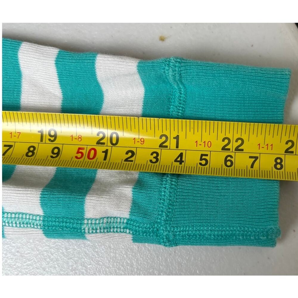 Hanna Anderson Striped 160CM Green Striped Pajama Top - Picture 7 of 7